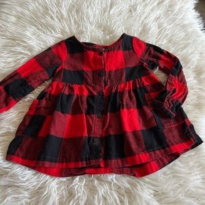Girl flannel top